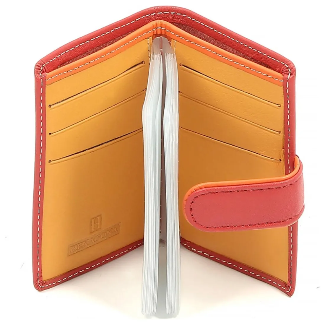 Porte-cartes Cuir MULTICO Rouge/Multicolore