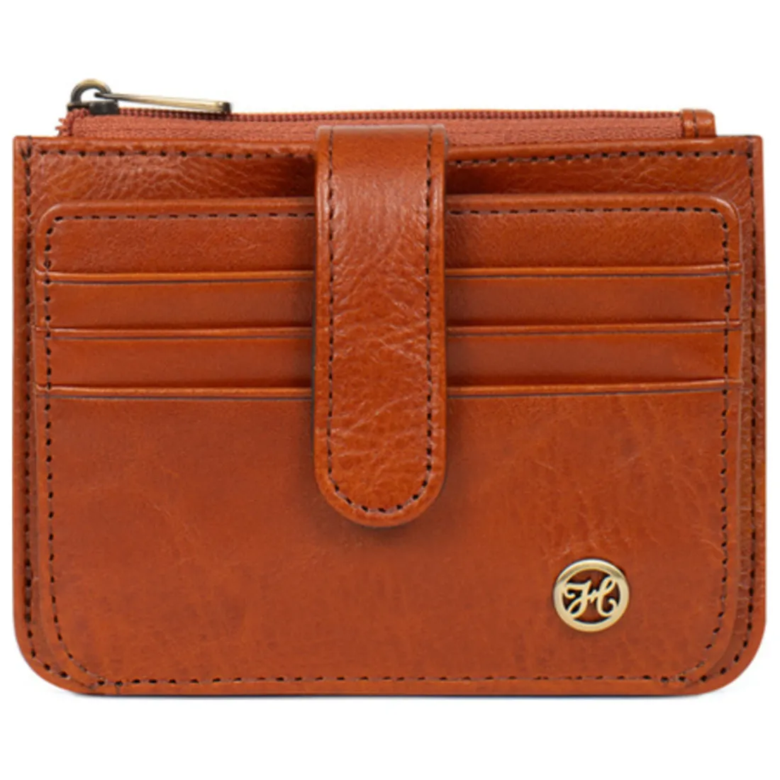 Porte-cartes ONDINE Cognac Vox en cuir