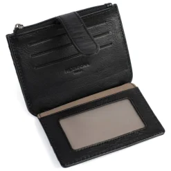 Porte-cartes ONDINE Noir Daisy en cuir