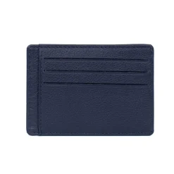 Porte-cartes Stop RFID Cuir CONFORT Marine Vale