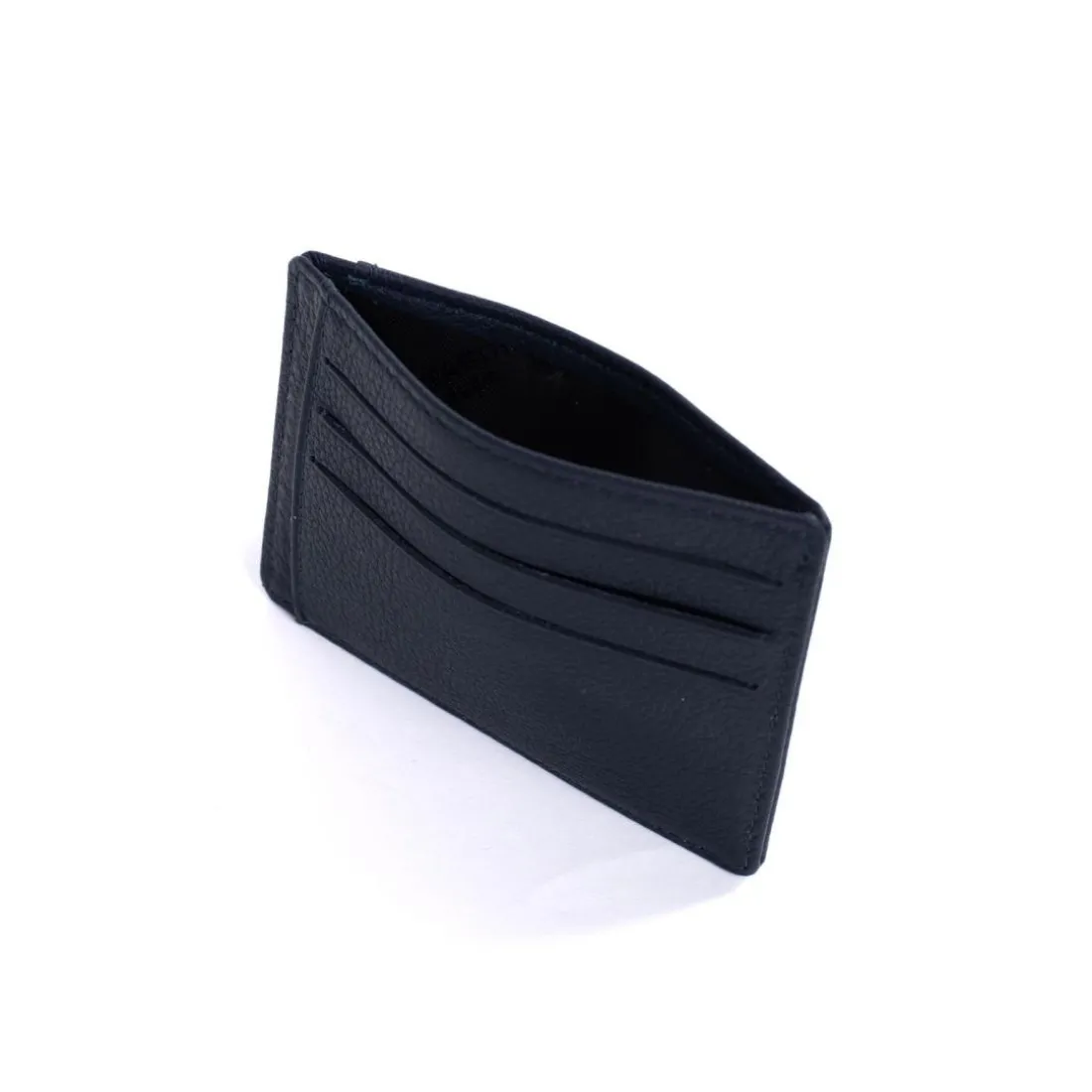 Porte-cartes Stop RFID Cuir CONFORT Marine Vale