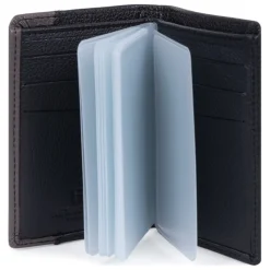 Porte-cartes Stop RFID Cuir DUO Noir/Taupe