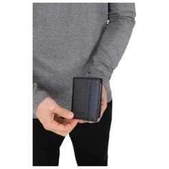 Porte-cartes Stop RFID Cuir DUO Noir/Taupe