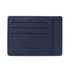Porte-cartes Stop RFID Cuir CONFORT Marine Nea