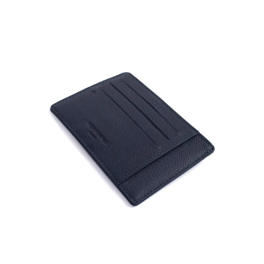 Porte-cartes Stop RFID Cuir CONFORT Marine Nea