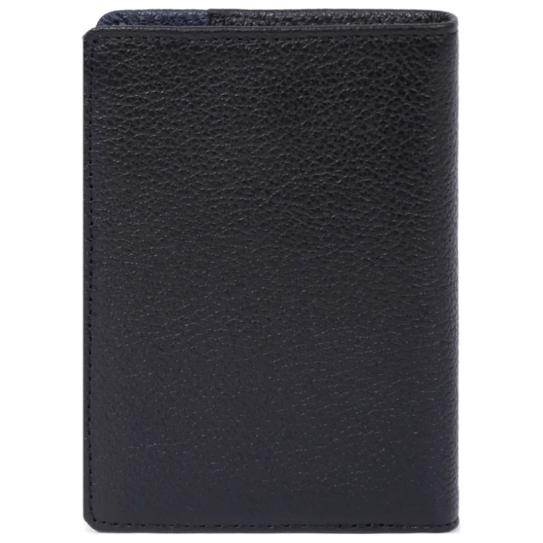 Porte-cartes Stop RFID Cuir DUO Noir/Marine