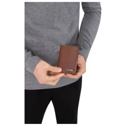 Porte-cartes Stop RFID Cuir SENSATION Marron foncé Aiden
