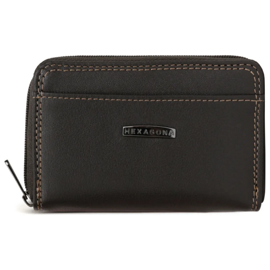 Porte-cartes Stop RFID Cuir SENSATION Marron foncé Tony