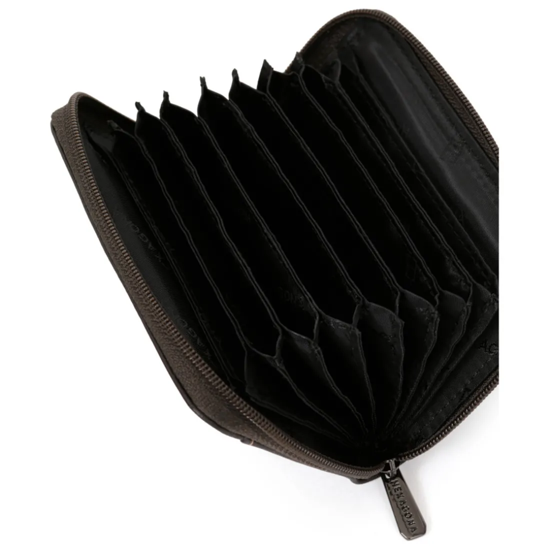 Porte-cartes Stop RFID Cuir SENSATION Marron foncé Tony