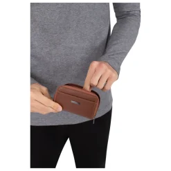 Porte-cartes Stop RFID Cuir SENSATION Marron foncé Tony