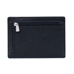 Porte-cartes Stop RFID Cuir CONFORT Noir Zoé Lia
