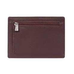 Porte-cartes Stop RFID Cuir CONFORT Chocolat Dot