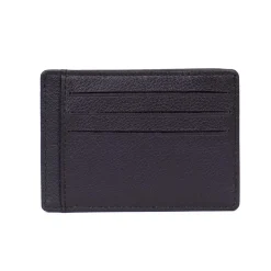 Porte-cartes Stop RFID Cuir CONFORT Marron foncé Tess