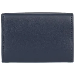 Porte-cartes Stop RFID SOFT Marine en cuir Maia
