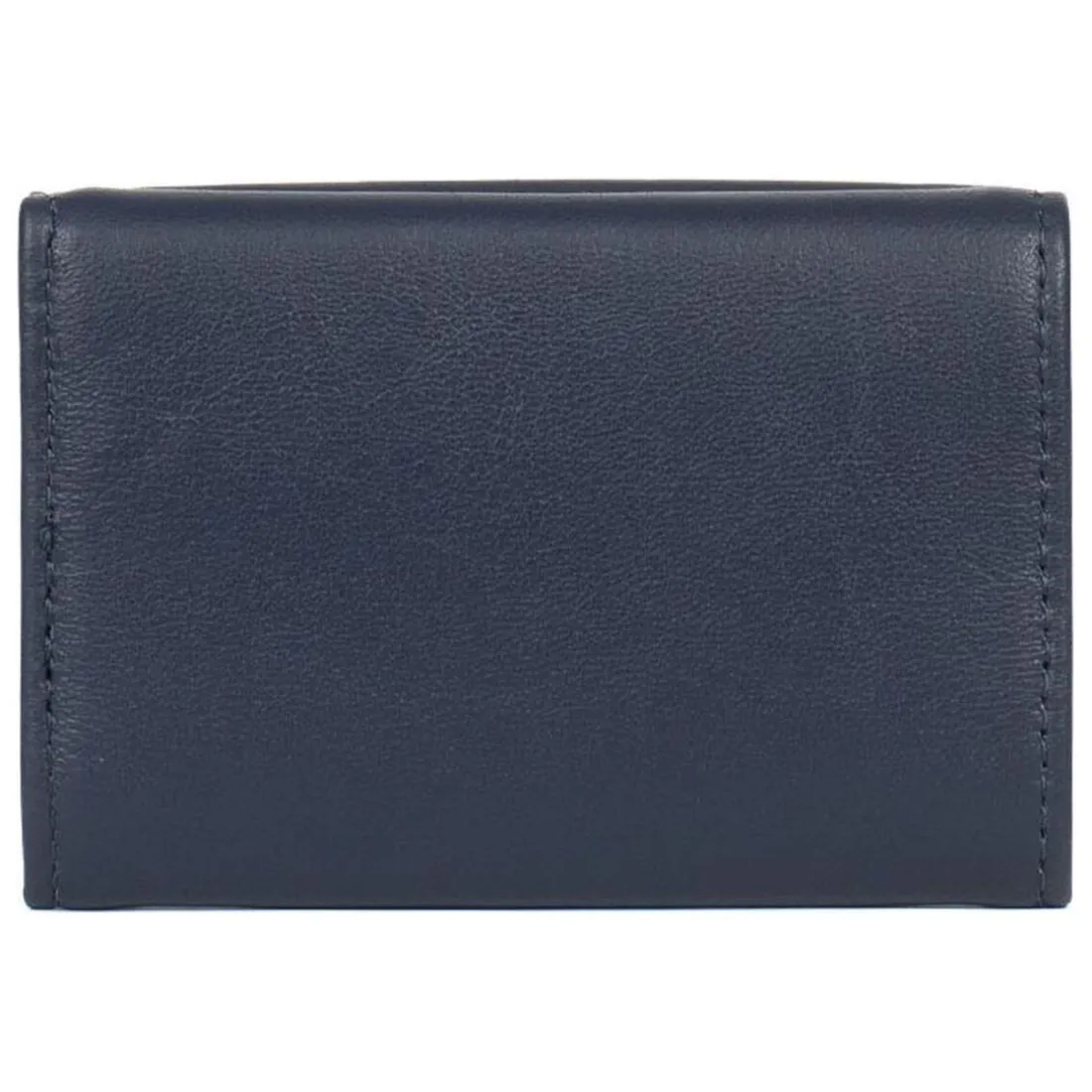 Porte-cartes Stop RFID SOFT Marine en cuir Maia