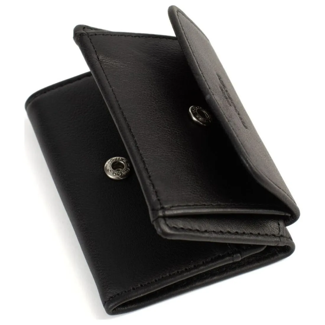 Porte-cartes Stop RFID SOFT Noir en cuir Louise