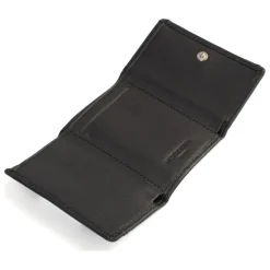 Porte-cartes Stop RFID SOFT Noir en cuir Louise