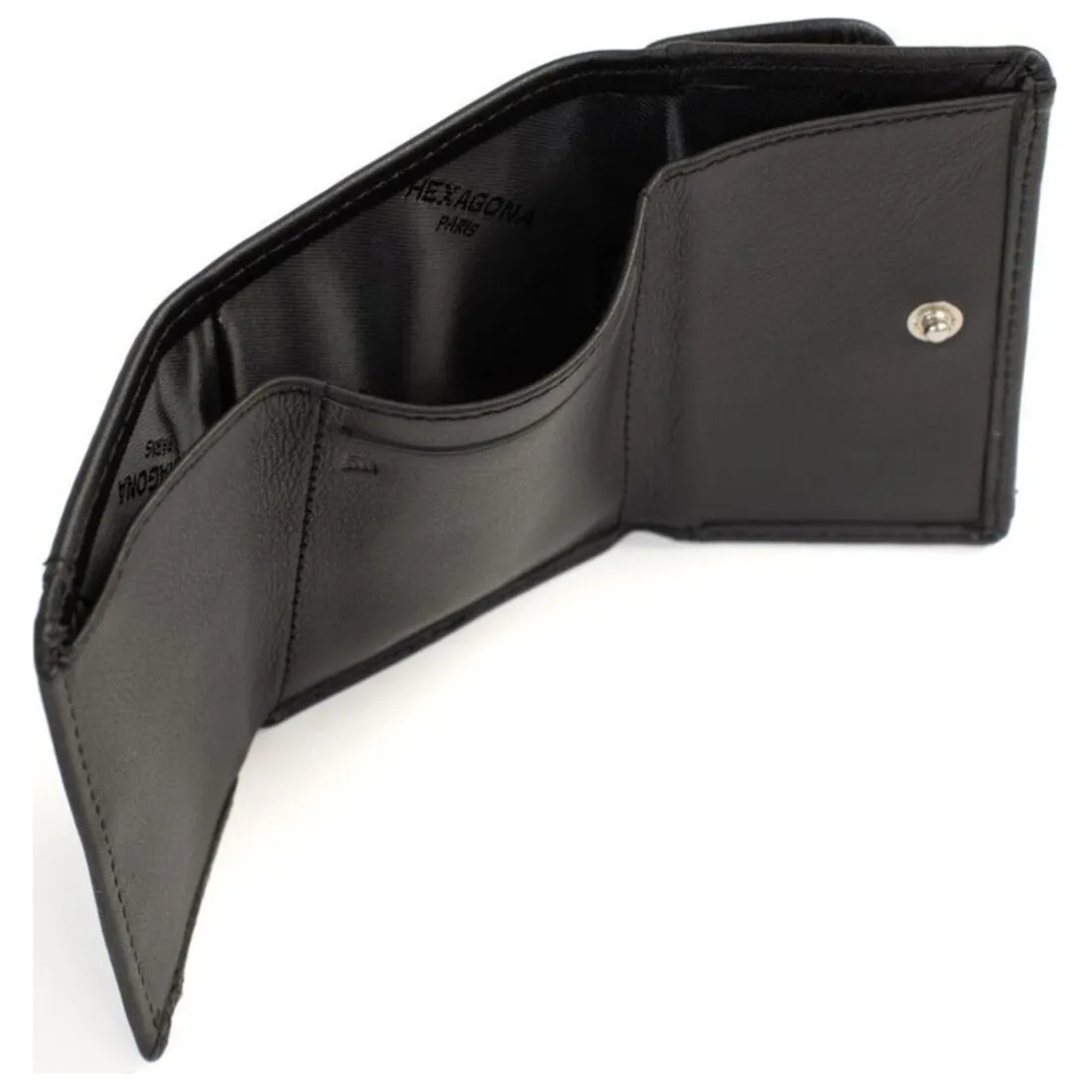 Porte-cartes Stop RFID SOFT Noir en cuir Louise