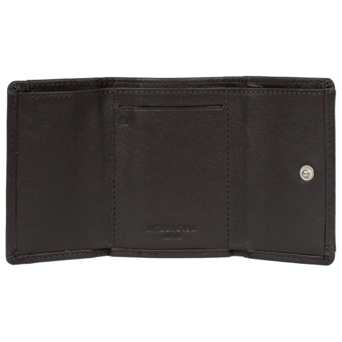 Porte-cartes Stop RFID SOFT Marron en cuir Tia