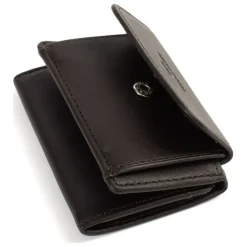 Porte-cartes Stop RFID SOFT Marron en cuir Tia