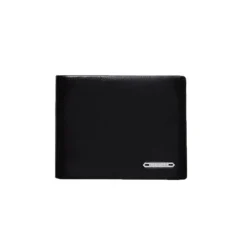 Portefeuille 2 volets Noir en cuir