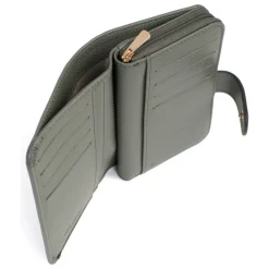 Portefeuille Cuir MERLINE Kaki Cara