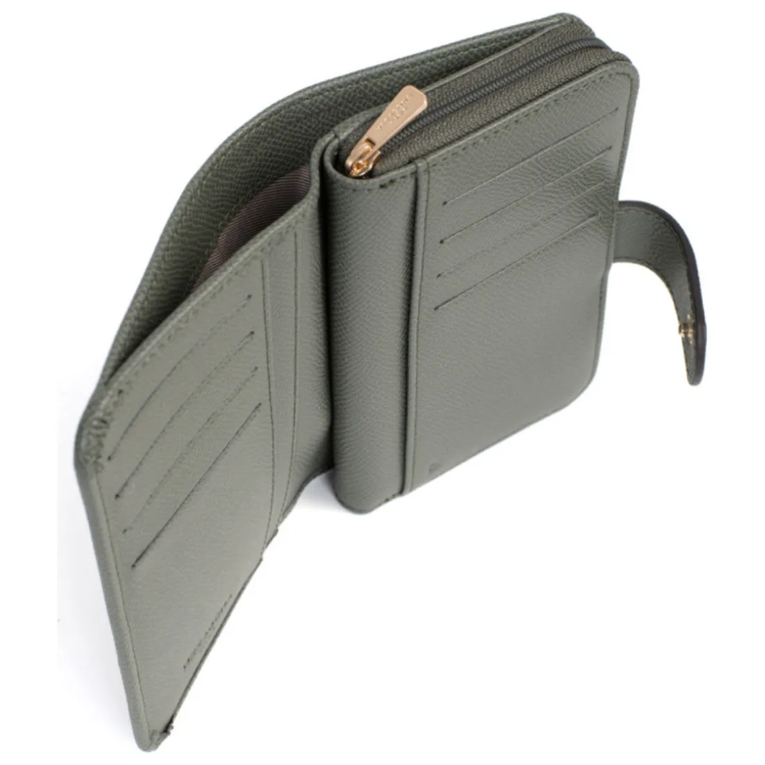 Portefeuille Cuir MERLINE Kaki Cara