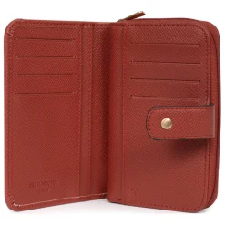 Portefeuille Cuir MERLINE Brique Page