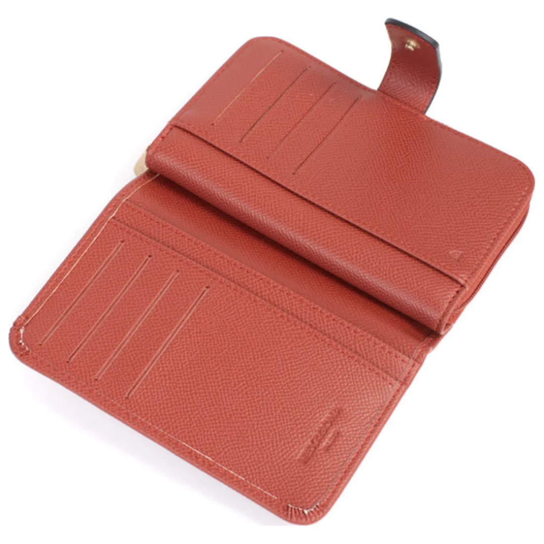 Portefeuille Cuir MERLINE Brique Page