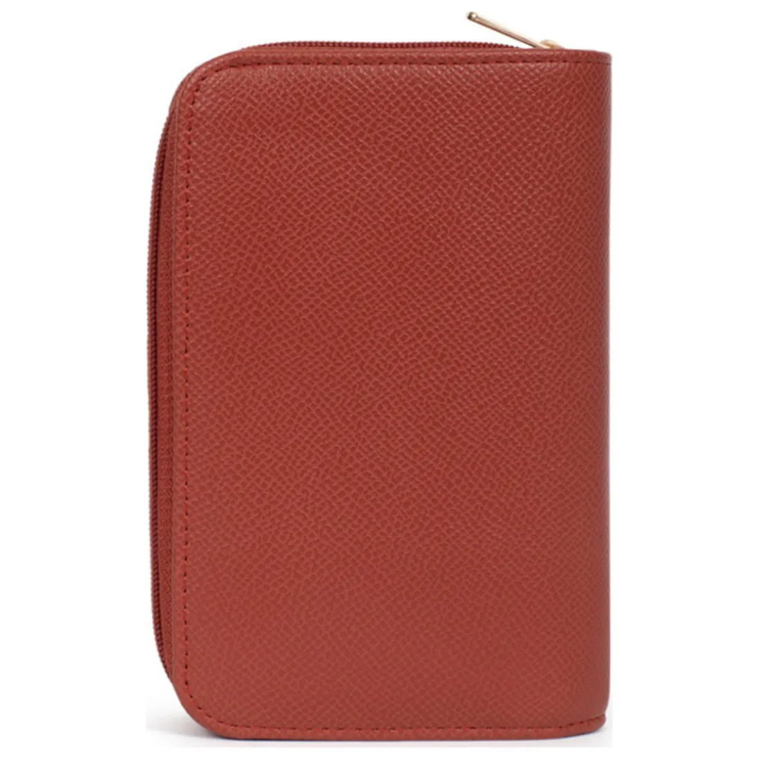 Portefeuille Cuir MERLINE Brique Page