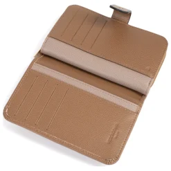 Portefeuille Cuir MERLINE Écorce/Taupe Rhea