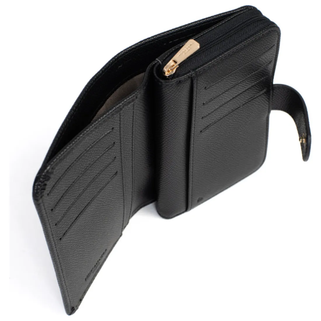Portefeuille Cuir MERLINE Noir Dina