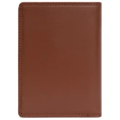 Portefeuille européen Stop RFID Cuir SENSATION Cognac Drew