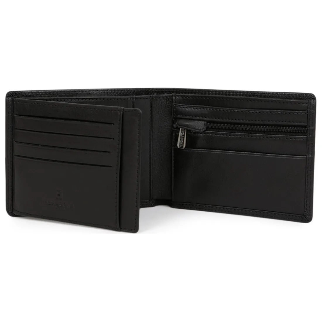 Portefeuille italien Stop RFID Cuir SENSATION Noir Aaron
