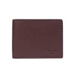 Portefeuille italien Stop RFID Cuir CONFORT Chocolat Ines