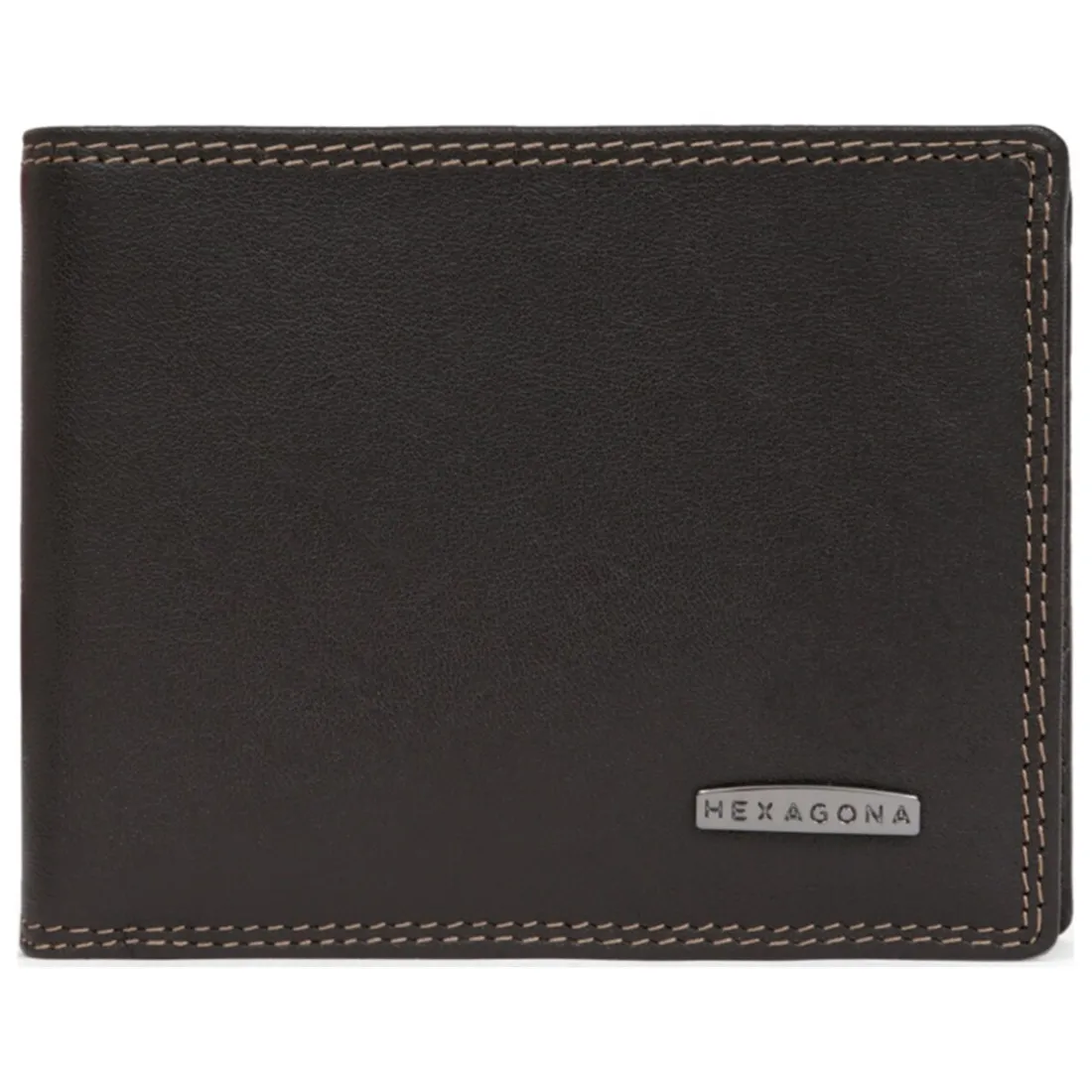 Portefeuille italien Stop RFID Cuir SENSATION Marron foncé Ole