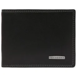 Portefeuille italien Stop RFID Cuir SENSATION Noir Ian
