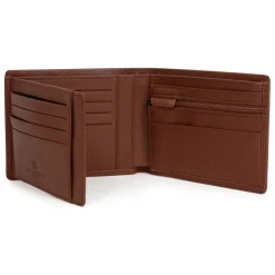 Portefeuille italien Stop RFID Cuir SENSATION Cognac Finn