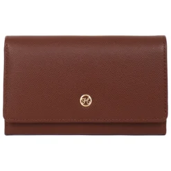 Portefeuille long Stop RFID AUDE Marron Pax en cuir