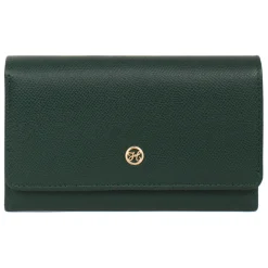 Portefeuille long Stop RFID AUDE Vert foncé Pax en cuir
