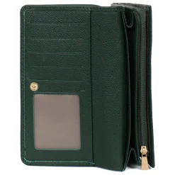 Portefeuille long Stop RFID AUDE Vert foncé Pax en cuir