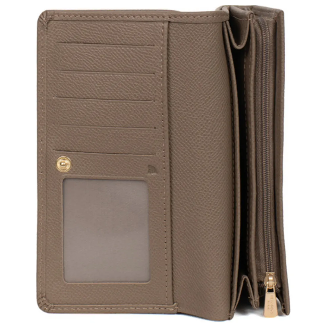 Portefeuille long Stop RFID AUDE Taupe Noémie en cuir Tess