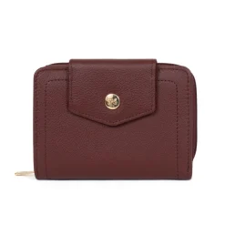 Portefeuille Stop RFID Cuir LUNA Prune Lila
