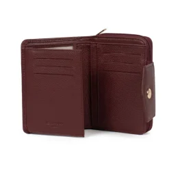 Portefeuille Stop RFID Cuir LUNA Prune Lila