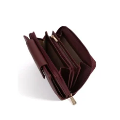 Portefeuille Stop RFID Cuir LUNA Prune Lila