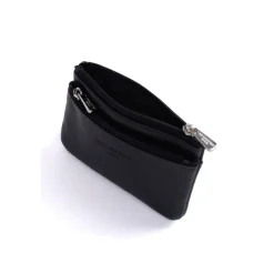 Porte-monnaie Stop RFID Cuir CONFORT Noir Julia