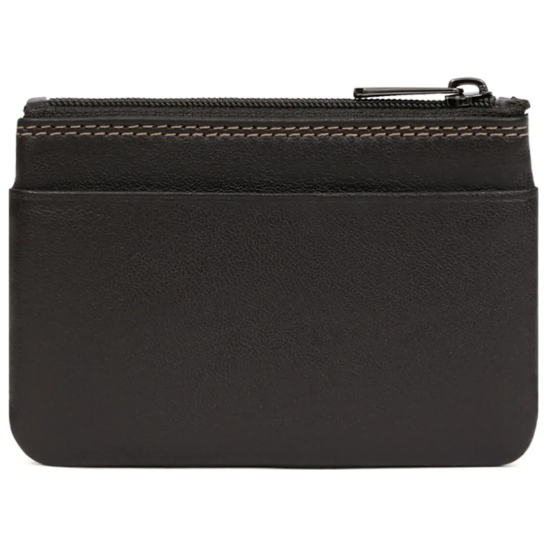 Porte-monnaie Stop RFID Cuir SENSATION Marron foncé