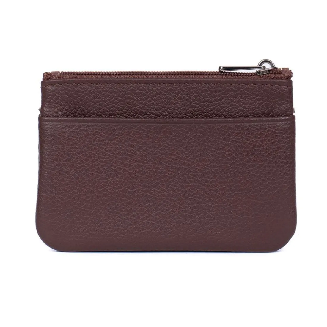 Porte-monnaie Stop RFID Cuir CONFORT Chocolat Sue
