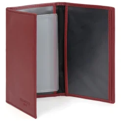 Porte-papiers Cuir SOFT Rouge Zev