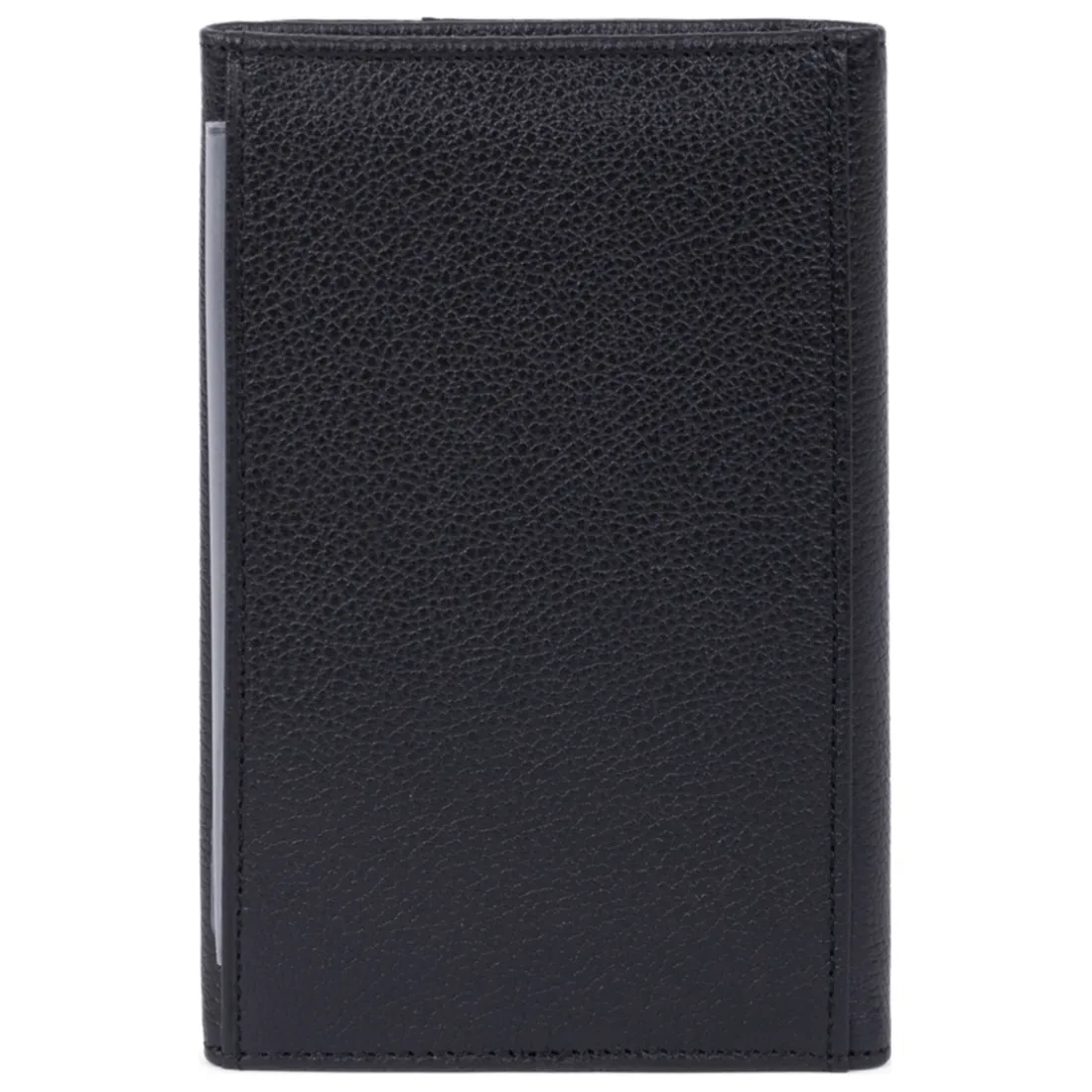 Porte-papiers Stop RFID Cuir DUO Noir/Taupe